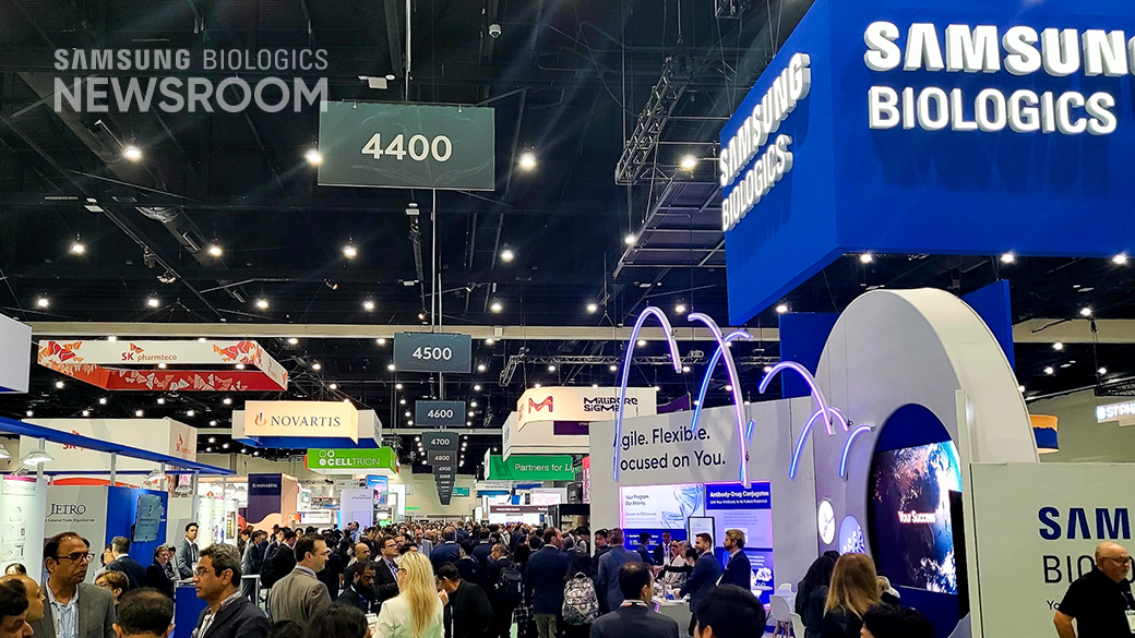 Samsung Biologics’ booth attracts visitors at BIO 2024