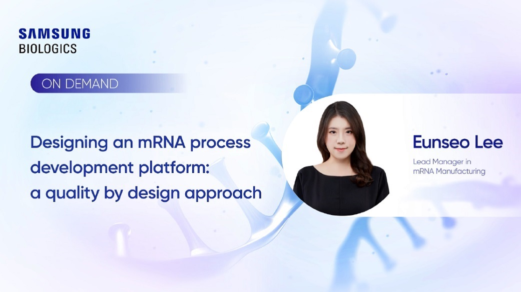 mRNA is opening up new ways to prevent, treat and possibly cure debilitating diseases, but as with any new therapeutic modality, the bench to bedside journey comes with uncertainties.  
Samsung Biologics stands ready to develop, characterize, validate and transfer your technology from any stage of development, offering a one-stop solution to facilitate your path to commercial. 
Check out this speaking session where Eunseo Lee, Lead Manager in mRNA Manufacturing, presents on our mRNA platforms for next generation therapeutics, from concept to clinical validation and commercialization.