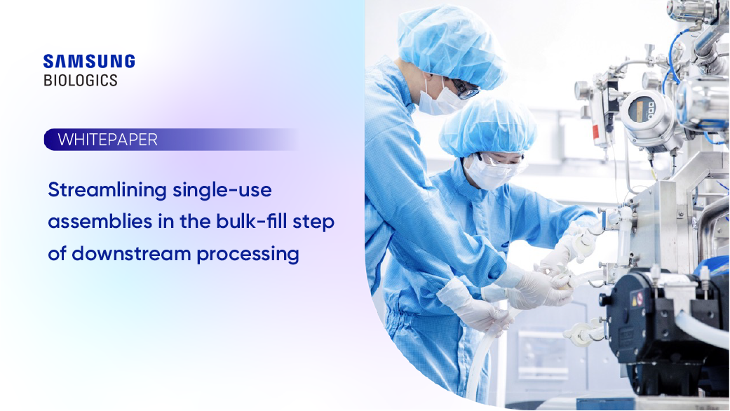 Streamlining single-use assemblies in the bulk-fill step of downstream processing